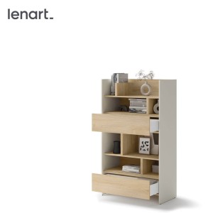 BED CONCEPT BC-27 - regał 92x158 - kaszmir/dąb nagano