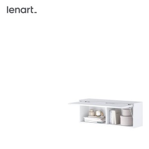BED CONCEPT BC-29 - szafka wisząca - biały/biały połysk