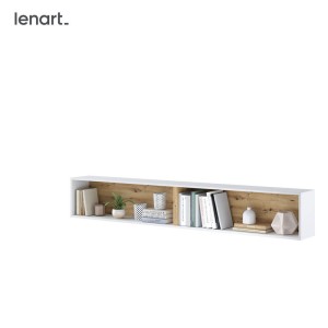 BED CONCEPT BC-30 - półka wisząca - biały/dąb artisan