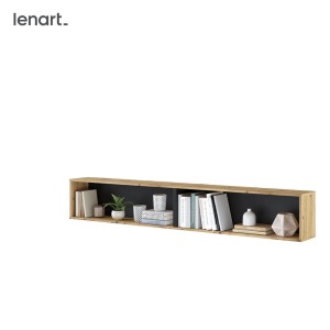 BED CONCEPT BC-30 - półka wisząca - dąb artisan/czarny
