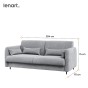 BED CONCEPT BC-35 - Sofa 180 do BC-13 - szary/front szary-4