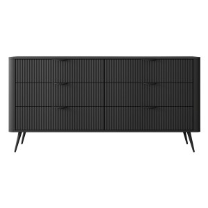 Komoda LANTE 6S | 163cm | Czarny
