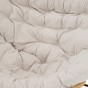 Ogrodowy fotel bujany technorattan BOHO poduszki beżowe | OUTLET-10