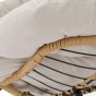 Ogrodowy fotel bujany technorattan BOHO poduszki beżowe | OUTLET-19