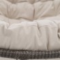 Ogrodowy fotel bujany technorattan Szary poduszki beżowe | OUTLET-15