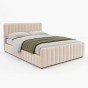 Łóżko tapicerowane z pojemnikiem SFG0167 | 140x200 | Boucle | Beż #4 | OUTLET-4