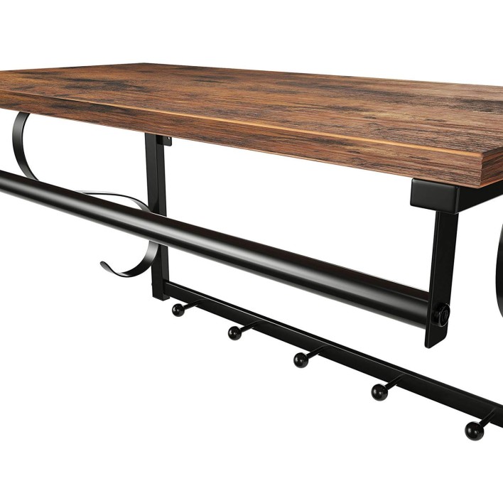 PÓŁKA Z WIESZAKAMI LCR11BX ▪️ 2043 ▪️ RUSTYKALNY BRĄZ