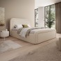 Łóżko tapicerowane z pojemnikiem SFG0154 | 180x200 | Boucle | Beż #3 | OUTLET-4