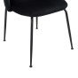 Krzesło Glamour KC-903-2 Czarny, czarne nogi-9