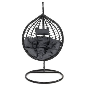 Fotel wiszący ogrodowy HC-003 | Czarny | OUTLET