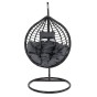 Fotel wiszący ogrodowy HC-003 | Czarny | OUTLET-1