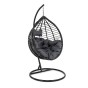 Fotel wiszący ogrodowy HC-003 | Czarny | OUTLET-2