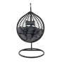Fotel wiszący ogrodowy HC-003 | Czarny | OUTLET-5