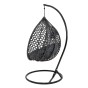 Fotel wiszący ogrodowy PREMIUM | Technorattan | Czarny | OUTLET-4