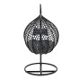 Fotel wiszący ogrodowy PREMIUM | Technorattan | Czarny | OUTLET-6