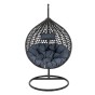 Fotel wiszący ogrodowy PREMIUM | Technorattan | Czarny | OUTLET-7