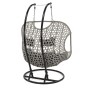 Fotel wiszący ogrodowy dwuosobowy SC-N1 | Technorattan | Szary | OUTLET-4