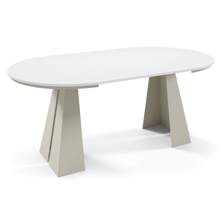 Stół FUEGO rozłożony Stelaż kaszmir Biel arktyczna.jpg