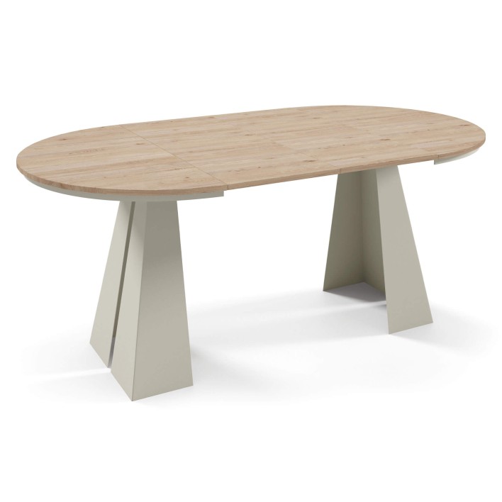 Stół FUEGO rozłożony Stelaż kaszmir Davos.jpg