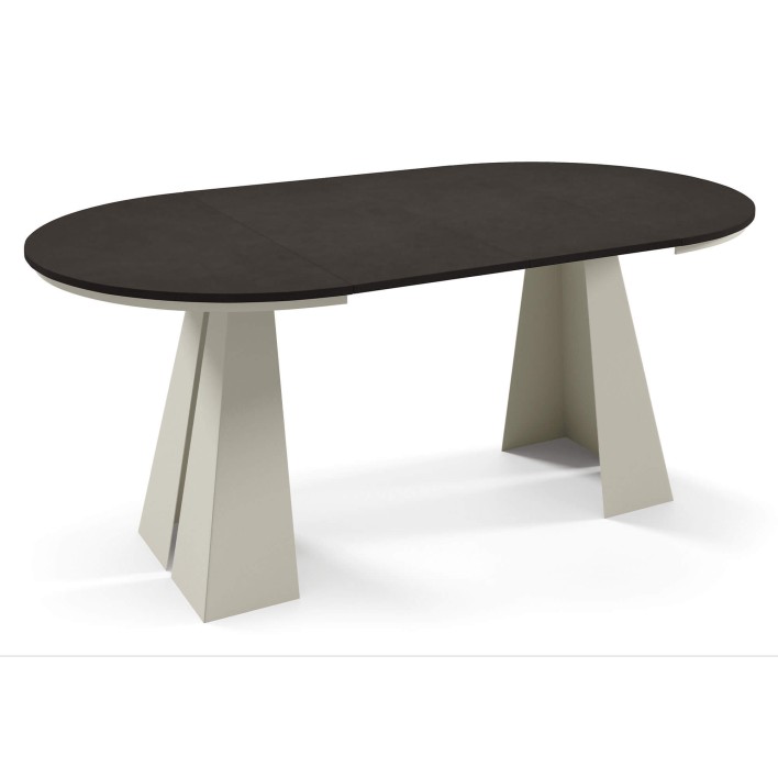 Stół FUEGO rozłożony Stelaż kaszmir Smooth concrete.jpg