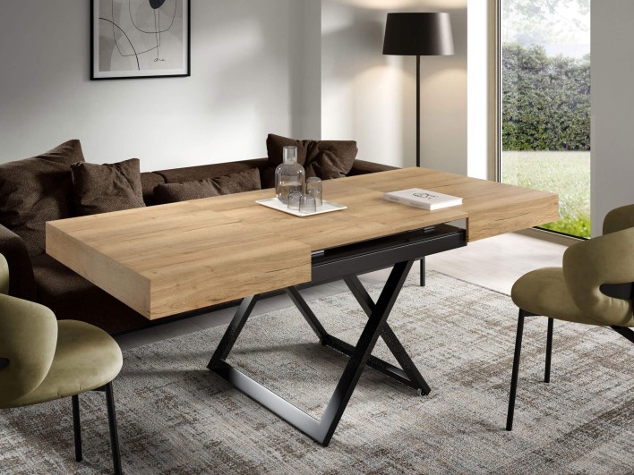 SANNA U rozłożont blat H1180 ST37 Natural Halifax Oak aranżacja.jpg