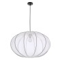 MELLOW lampa wisząca czarny 1x40W E27 abażur 60 biały kula 31-41975-1
