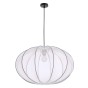 MELLOW lampa wisząca czarny 1x40W E27 abażur 60 biały kula 31-41975-3