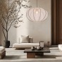 MELLOW lampa wisząca czarny 1x40W E27 abażur 60 biały kula 31-41975-6