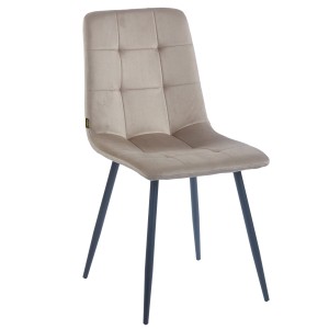 Krzesło welurowe DC-6402 ciemny beż #7 | OUTLET