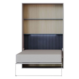 Lóżko półkotapczan LUMI | kaszmir-niebieski