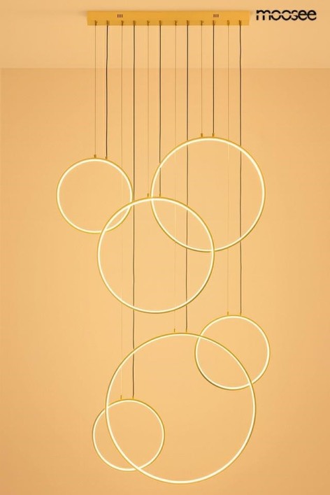 MOOSEE lampa wisząca CIRCULO SIX złota