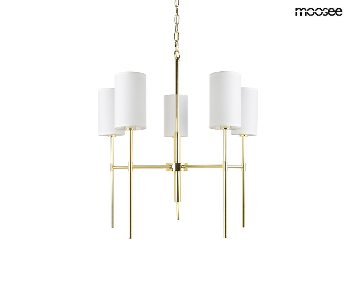 MOOSEE lampa wisząca IMPERIO 5 złota