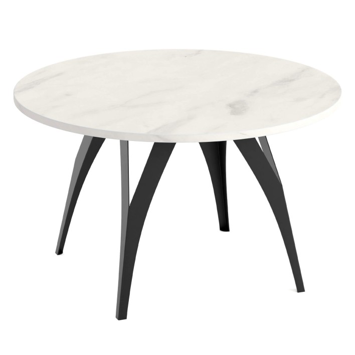 Stolik BELLA 75 Czarny stelaż Marmur Bianco.jpg