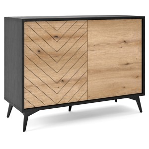 Komoda DIAMOND K104 Dąb evoke / czarny