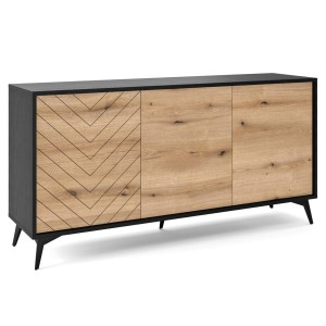 Komoda DIAMOND K154 Dąb evoke / czarny