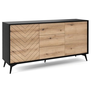 Komoda DIAMOND KSZ154 Dąb evoke / czarny