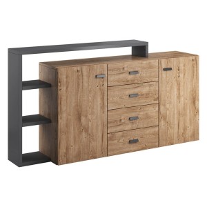 Komoda BOTA 27 2D4S z nadstawką / kolor do wyboru