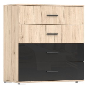 Komoda BARI - 4S | San remo sand + Czarny