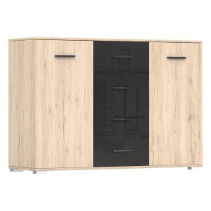 Komoda BARI - 2D4S | San remo sand + Czarny