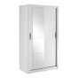 szafa przesuwna dwudrzwiowa biała