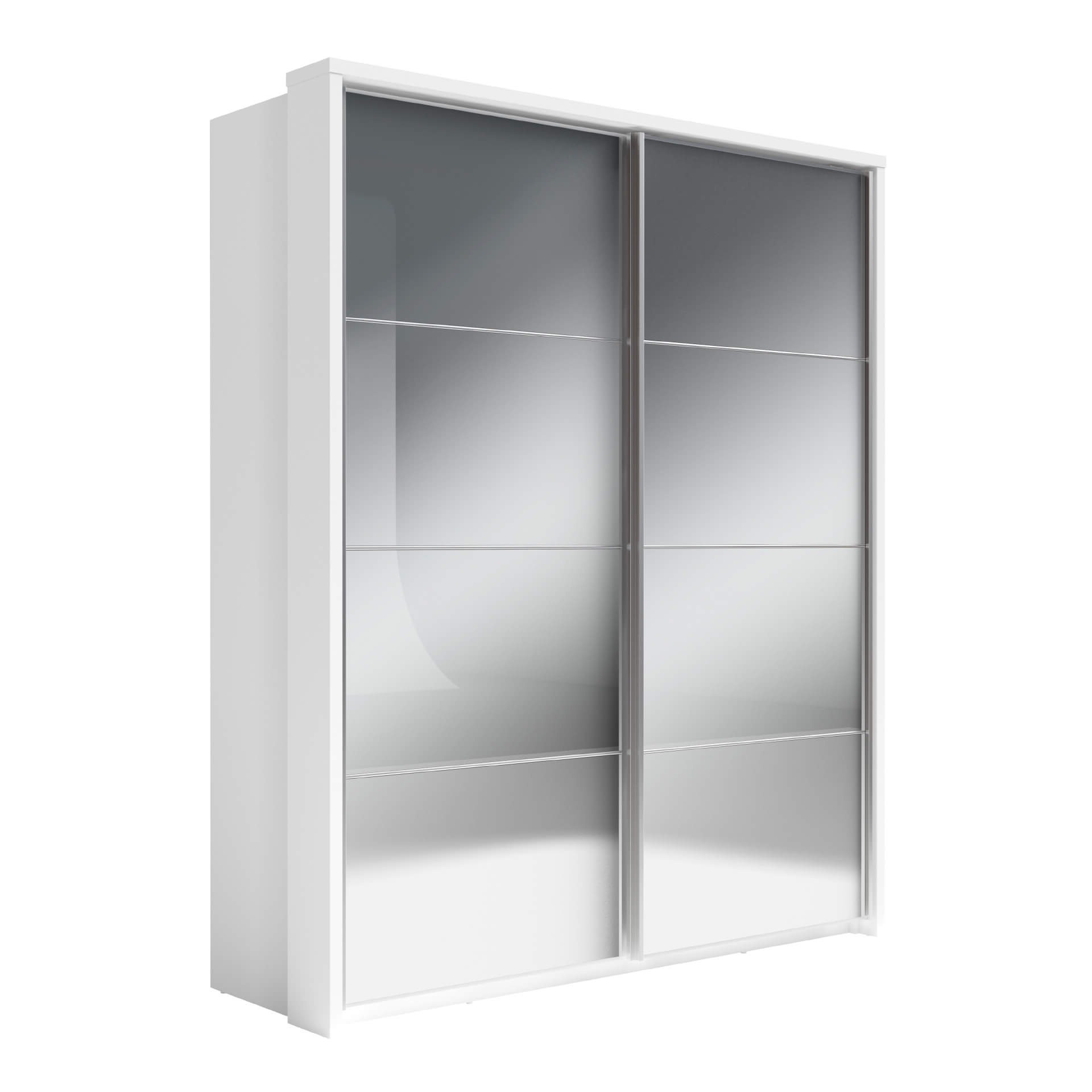 szafa przesuwna dwudrzwiowa z lustrem