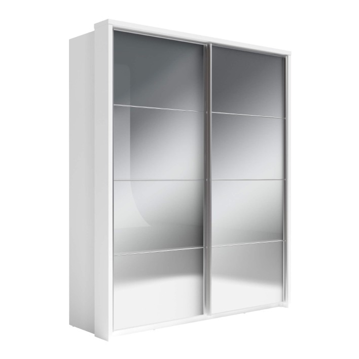 szafa przesuwna dwudrzwiowa z lustrem