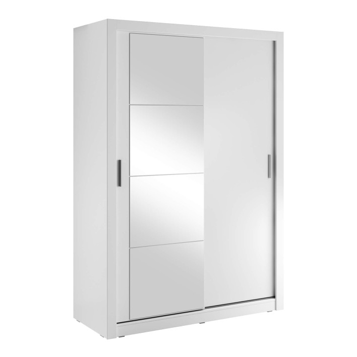 szafa przesuwna dwudrzwiowa biała