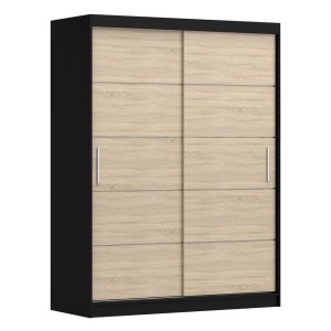 Szafa VISTA 06 | 150|  Czarny, Dąb sonoma