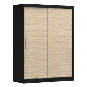 Szafa VISTA 04 | 150| Czarny, Dąb sonoma