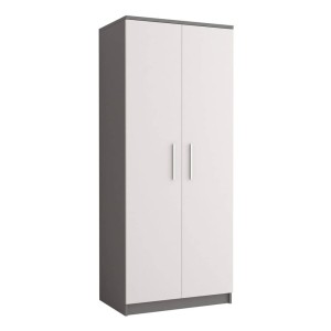 Szafa OMEGA II  2D-06 | Biały\Szary