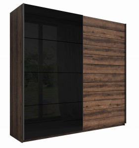 Szafa przesuwna GALAXY 2D / dąb monastery, szklany front