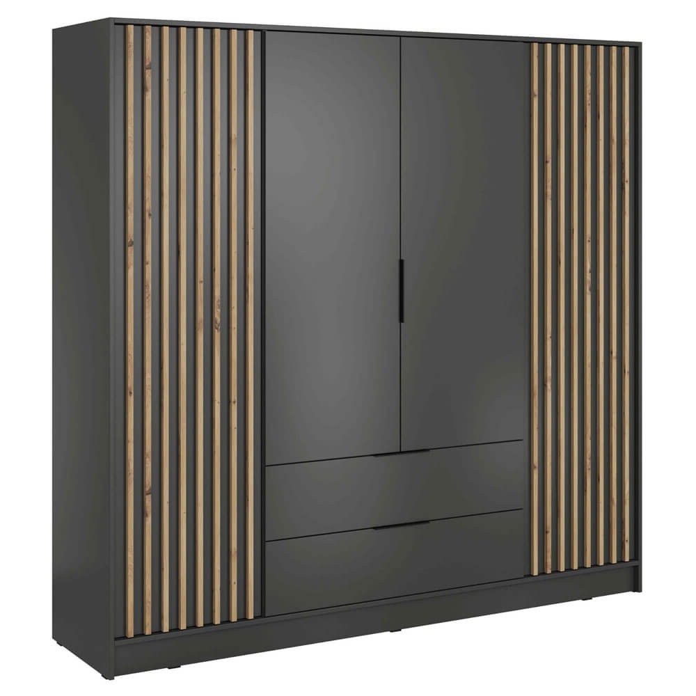 NELLY szafa 4D grafitowa z drewnianymi lamelami artisan min.jpg