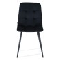 Krzesło czarne DC-6402 welur #66 | OUTLET-5