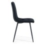 Krzesło czarne DC-6402 welur #66 | OUTLET-7